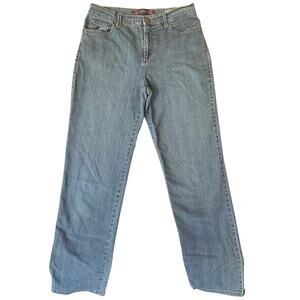 Gloria Vanderbilt Women Amanda Jeans size 8 Blue High Rise Straight Leg Stretch